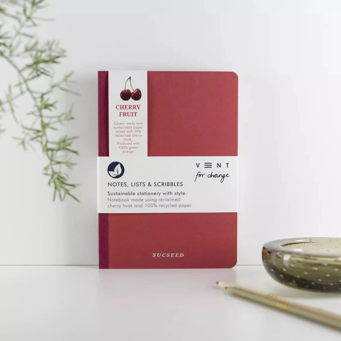 VENT for Change Cherry A5 Notebook