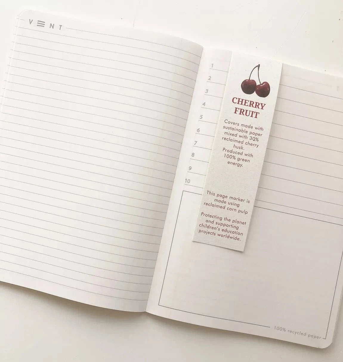 VENT for Change Cherry A5 Notebook