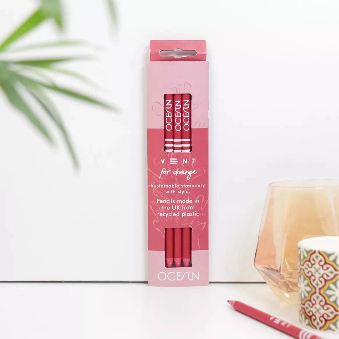 VENT for Change Coral Pink Pencils - Pack of 3