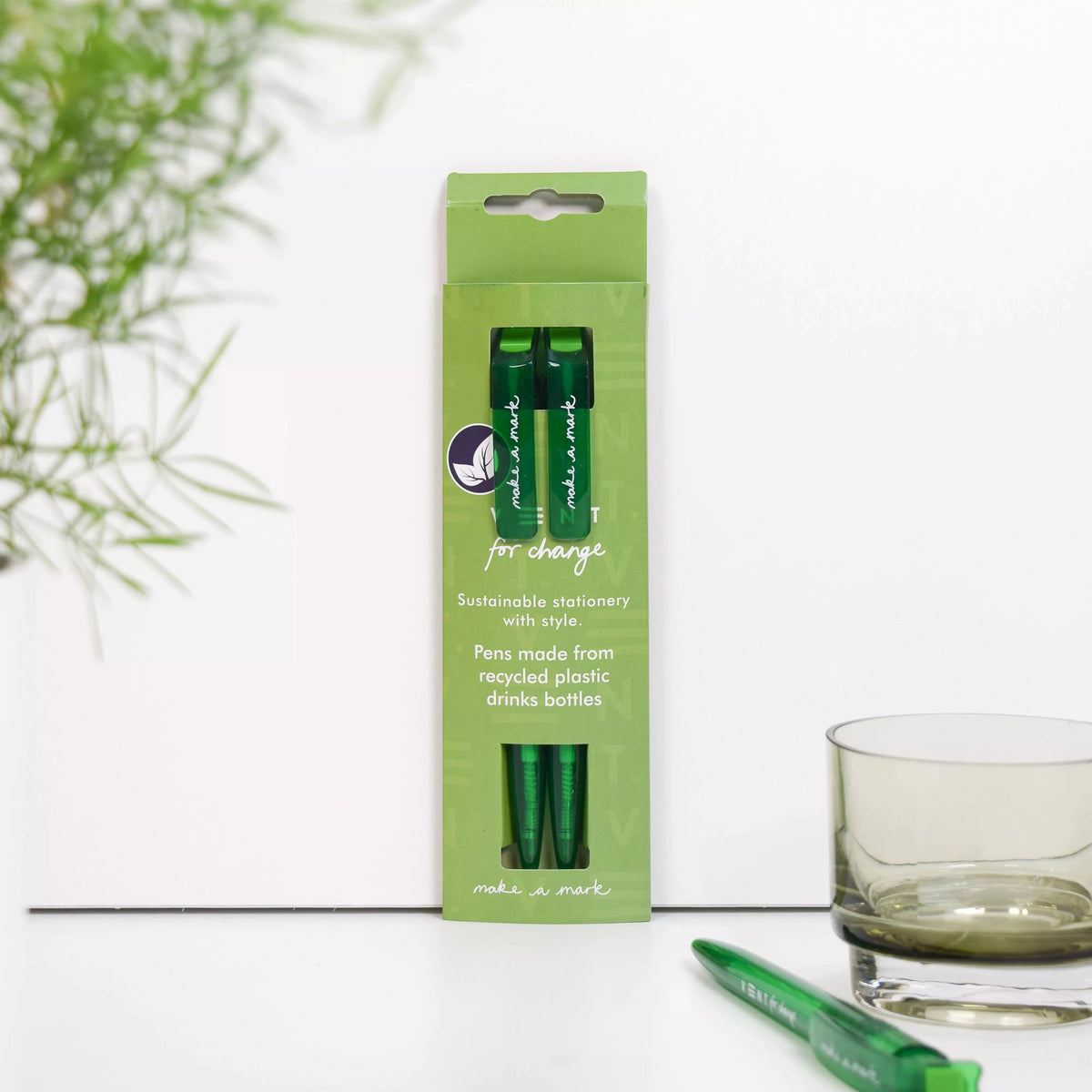 VENT for Change Green Recycled Plastic Pen
