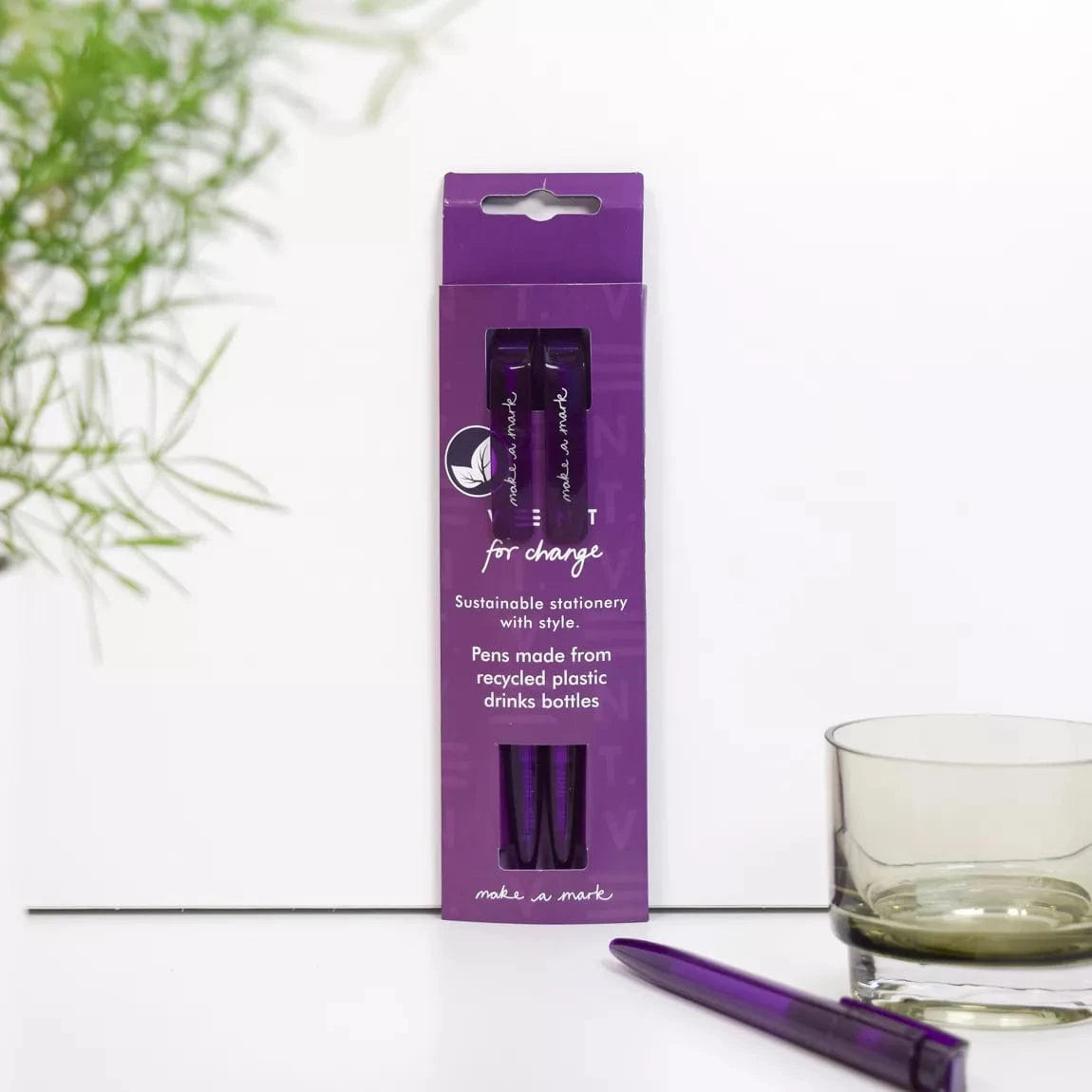 VENT for Change Purple Recycled Plastic Pen