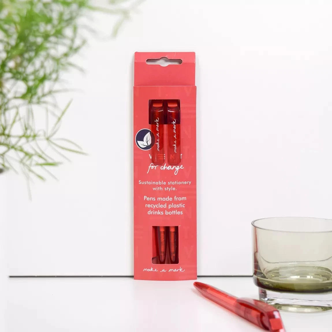 VENT for Change Red Recycled Plastic Pen