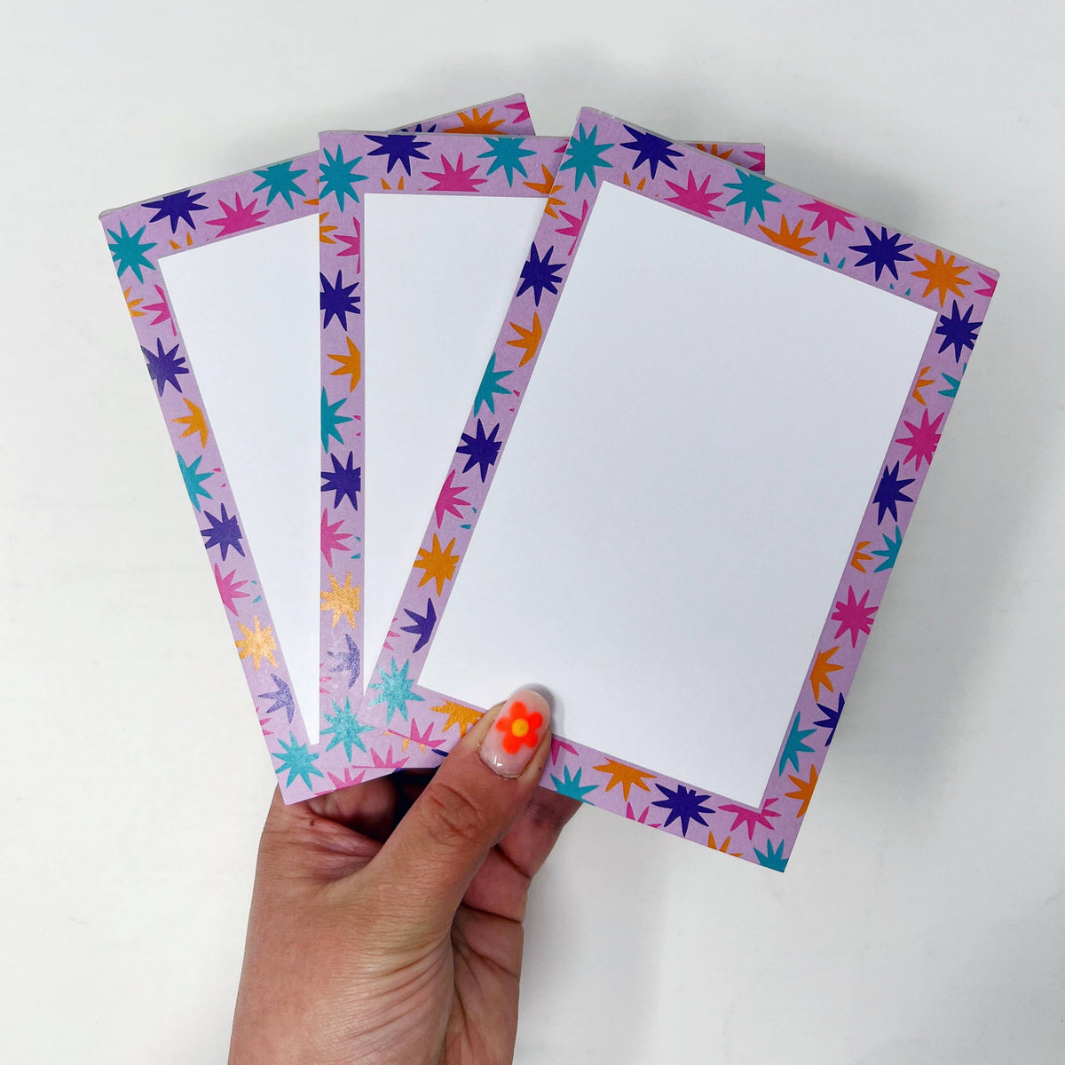 Xoxo Designs by Ruth A6 Colourful Star Notepad